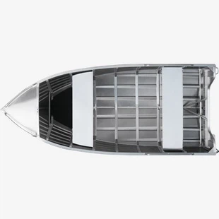 14-футовая алюминиевая рыбацкая лодка